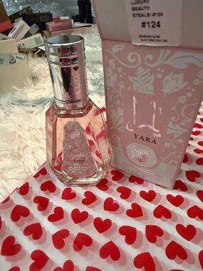 YAra Pink Floral Body Oil & Moisturizer Set